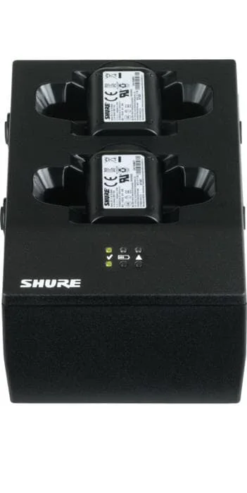 SHURE SBC200-E Tischladegerät für 2x SB900A Li-Ion Akkus, kaskadierbar, mit Netzteil PS60E