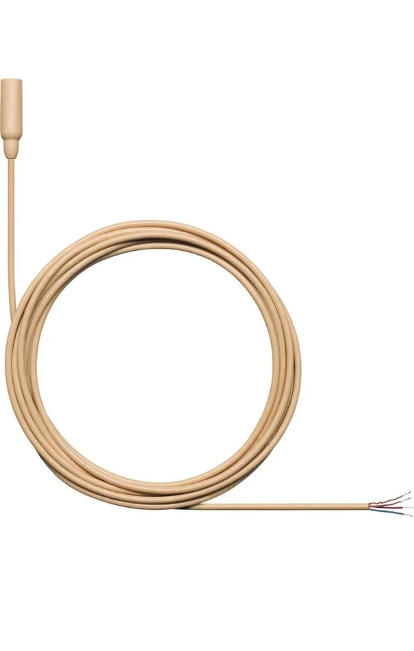 SHURE TL48 Lav, Kugelchar., kein Stecker, beige, für Sprache, geringe Empf., 1,6 mm Kabel, + Zub.