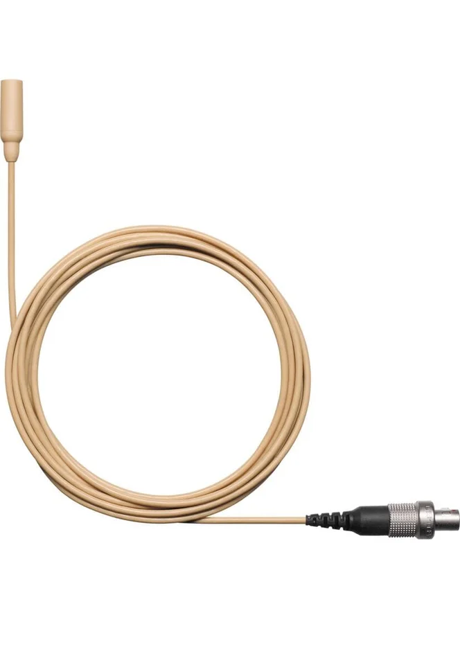 SHURE TL48 Lav, Kugelchar., LEMO-Stecker, beige, für Sprache, geringe Empf., 1,6 mm Kabel, + Zub.