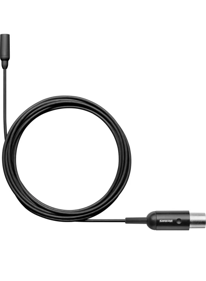 SHURE TL48 Lav, Kugelchar., MTQG-Stecker, schwarz, für Sprache, geringe Empf., 1,6 mm Kabel, + Zub.