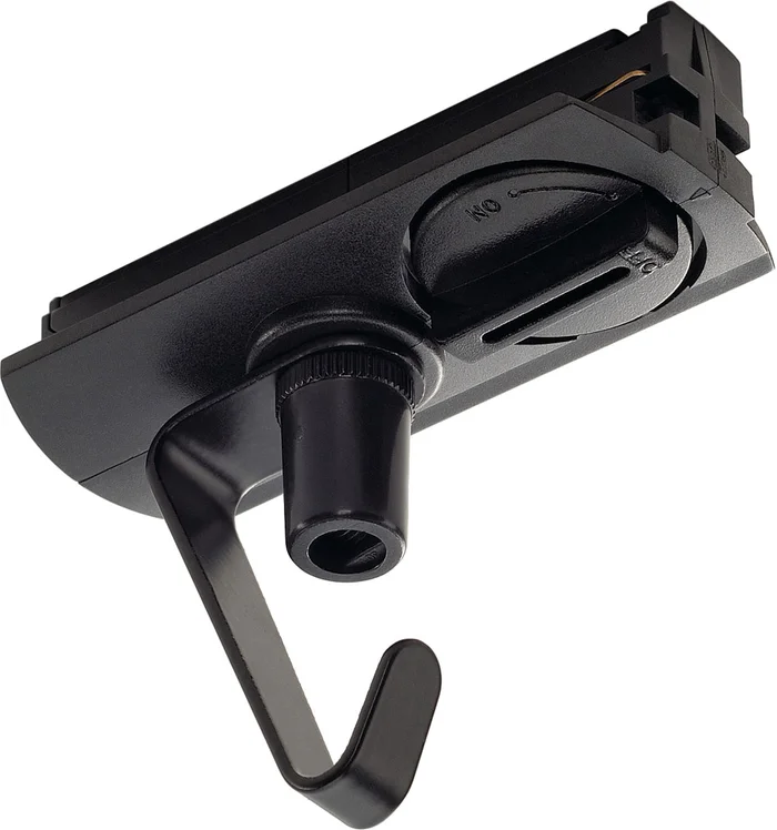 SLV 1-Phasen Pendelleuchtenadapter mit Haken, schwarz