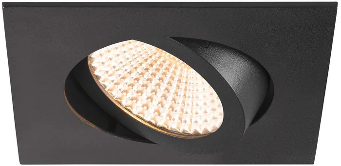 SLV NEW TRIA® 68, Deckeneinbauleuchte, 2700K, 60°, IP 20, quadratisch, schwarz