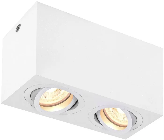 SLV TRILEDO, Indoor Deckenaufbauleuchte, QPAR51, 2x, weiß, max 10W