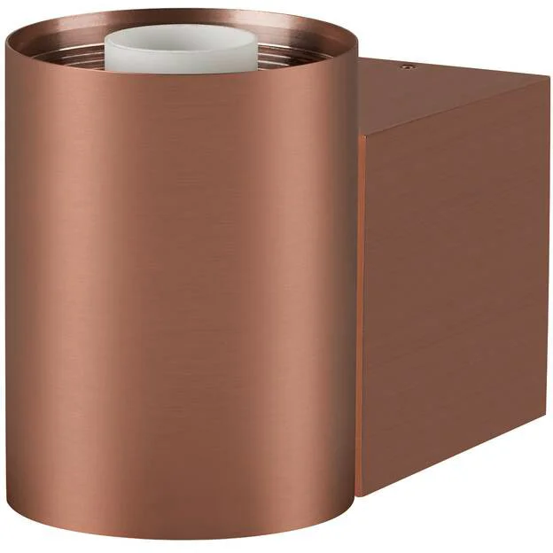 SLV VARYT, Wandaufbauleuchte, rund, 1x max. 6W, E14, kupfer