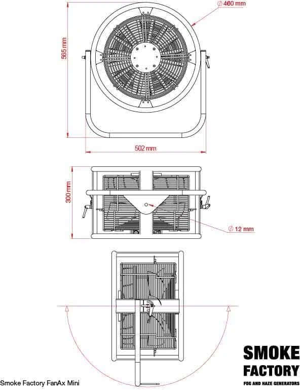 Smoke Factory FanAx Mini Windmaschine, 150W – Bild 4