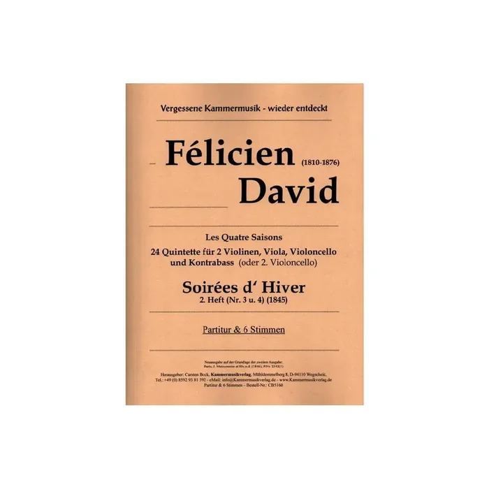 Soirées d‘ Hiver Band 2 (Nr.3 und 4)