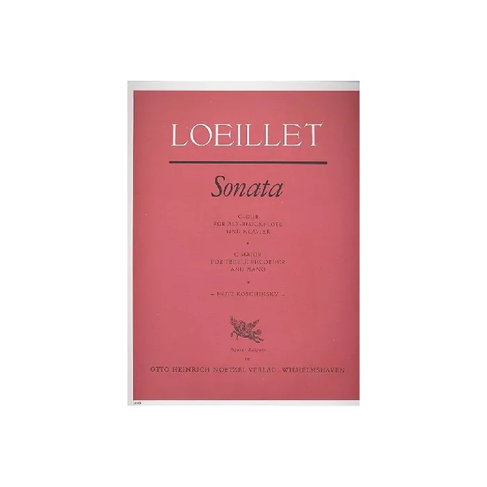 Sonate C-Dur für Altblockflöte