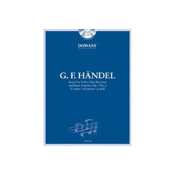 Sonate g-Moll op.1,2 (+CD) für Altblockflöte