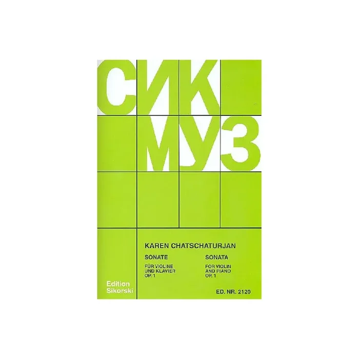 Sonate op.1 für Violine und Klavier