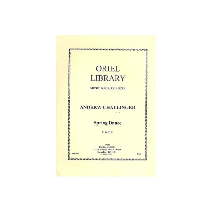 Spring dance for recorder quartet