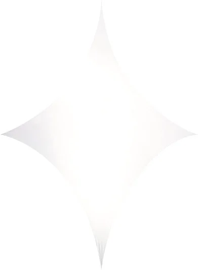 Stretch Shape Diamond 125cm x 125cm, White