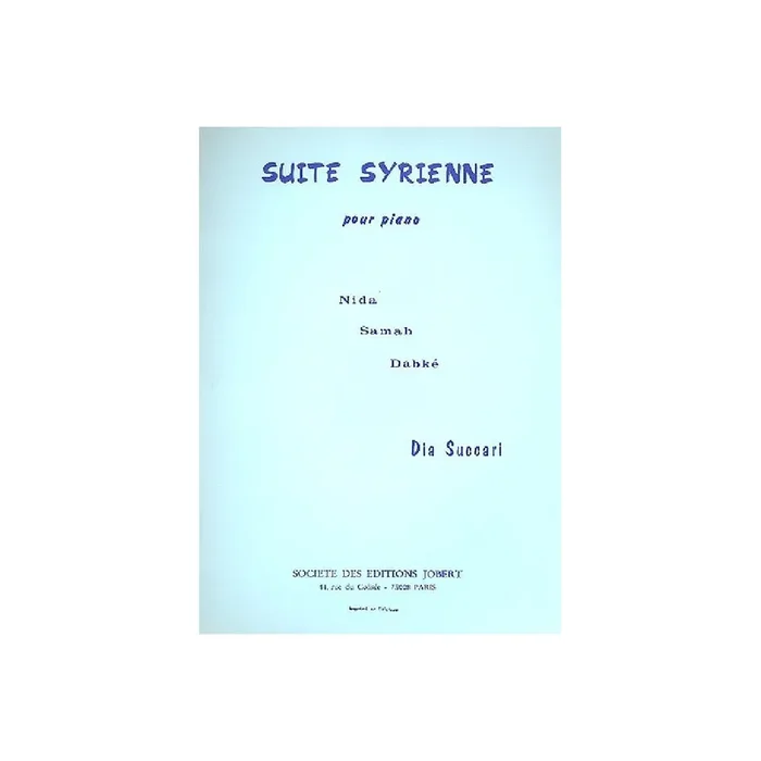 Suite syrienne pour piano