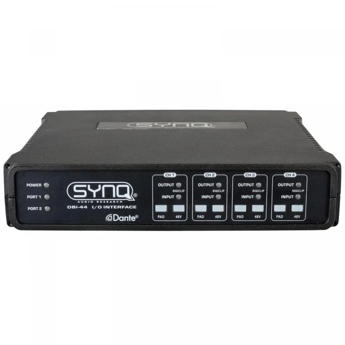 SYNQ – DBI-44 DANTE Interface, 4in/4out