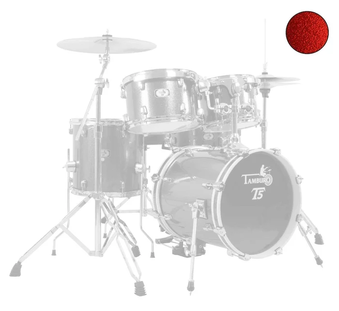 Tamburo T5P20BRDSK Schlagzeug Komplettset Bright Red Sparkle
