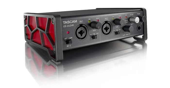 Tascam US-2X2HR – USB-C Audio-/MIDI-Interface (2 Eingänge, 2 Ausgänge)