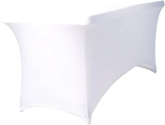 Tisch Husse weiß 170 – 200cm rechteckig Stretch