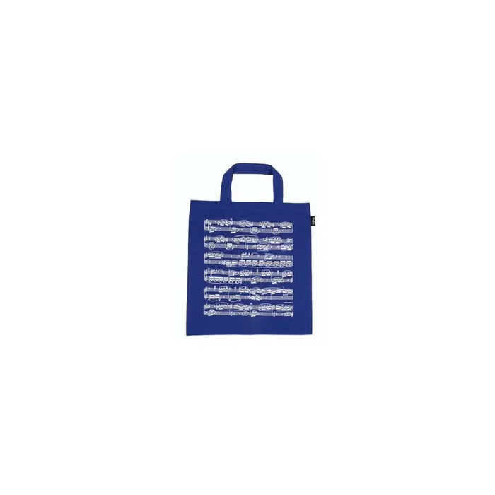 Tragetasche Notenzeilen blau (beidseitig bedruckt) 40*37 cm