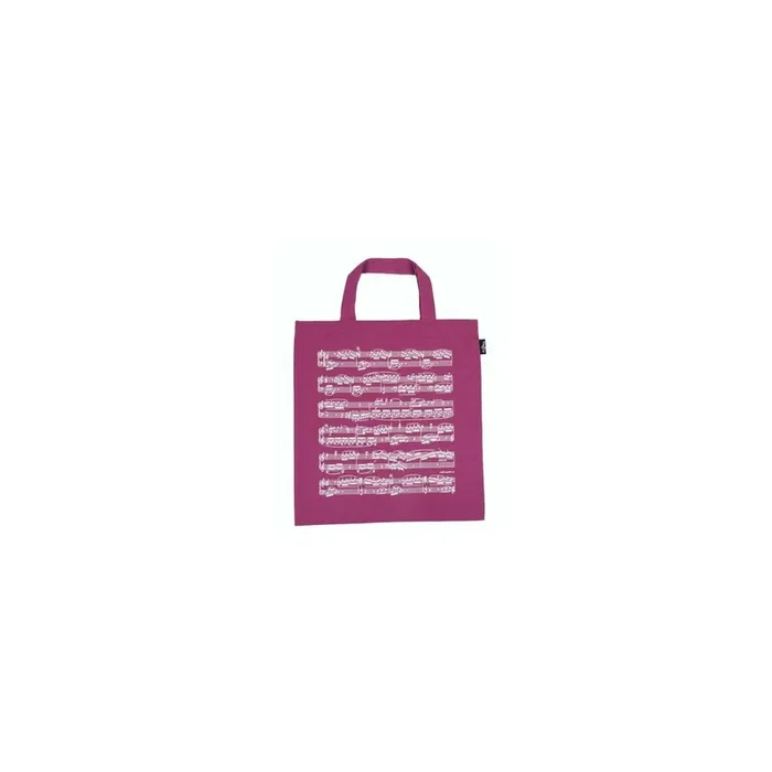 Tragetasche Notenzeilen violett 40 x 37 cm