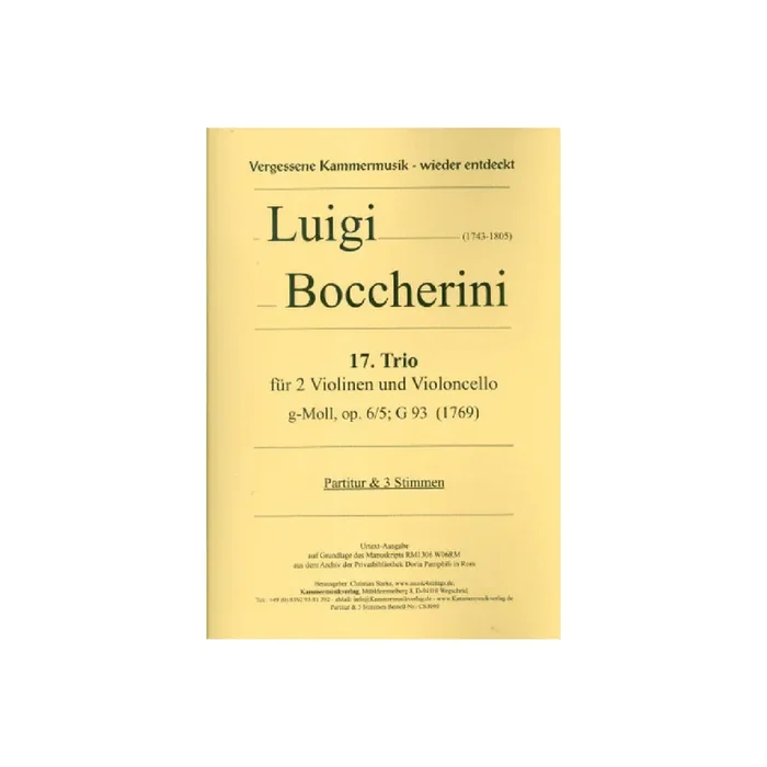 Trio g-Moll Nr.17 op.6,5 G93