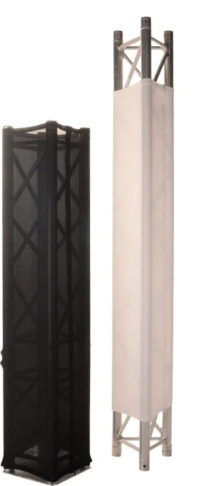 Trusscover 1m Reißverschluss schwarz