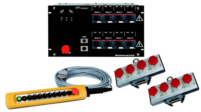 Ultralite 8-fach Kettenzugsteuerung inclusive Motorcontroller, Handsteuerung