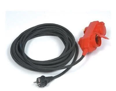 Ultralite Schutzkontaktkabel 3×1.5mm², 05m, mit 4-fach Verteiler konfekt. H07RN-F mit angespritztem Stecker