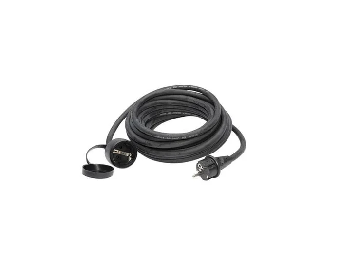 Ultralite Schutzkontaktkabel Standard, 3×1.5mm², 25m, konfektioniert H07RN-F mit angespritztem Kunststoff-Stecker/Kupplung IP44
