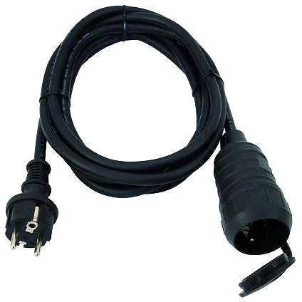 Verlängerungsleitung 2m, 250V 16A, 3×1,5