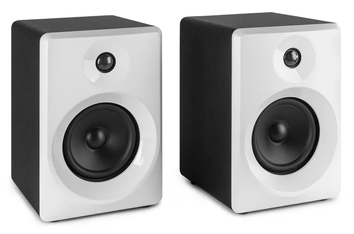 Vonyx SMN40W Aktiv Studio Monitor Paar 4″ Weiß