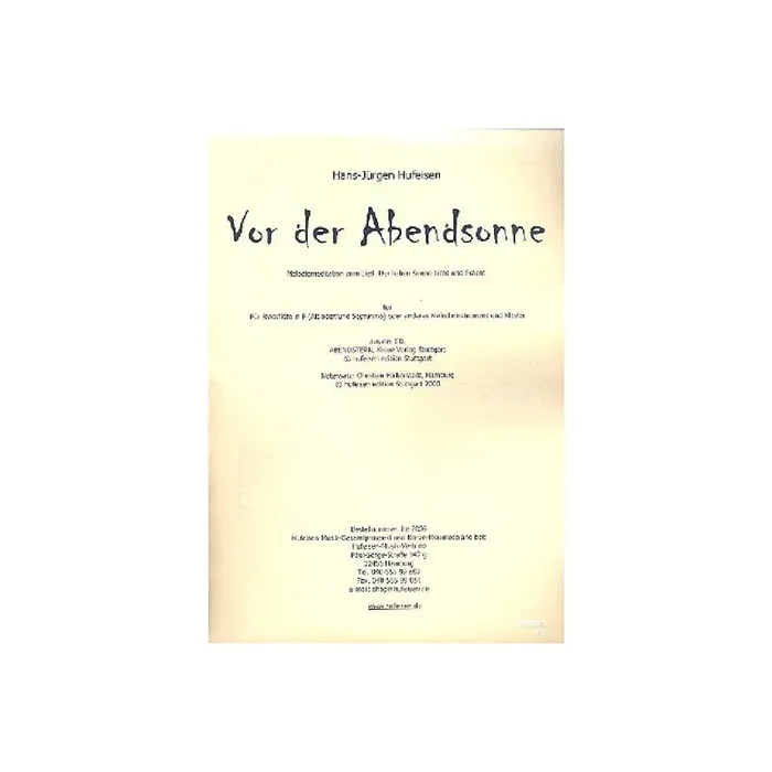 Vor der Abendsonne für