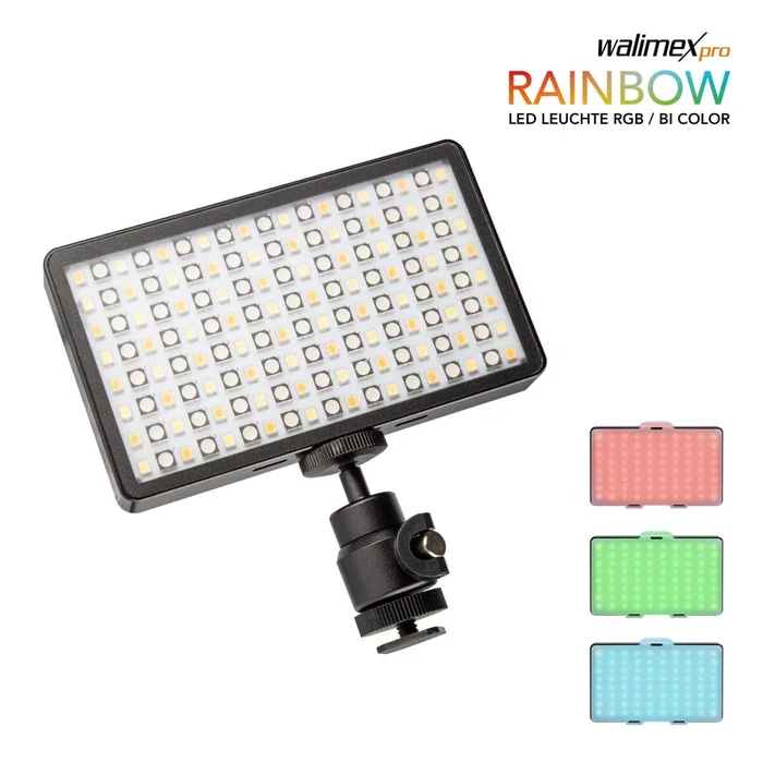 Walimex pro 23036 Rainbow Pocket LED-RGBWW 12W Leuchte RGB/Bi-Color