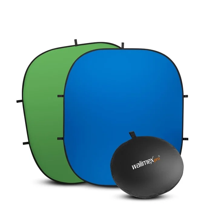 walimex pro Falthintergrund grün/blau, 200x230cm