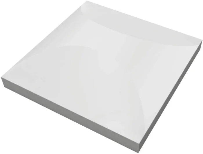 WENTEX 3D-Dekopaneel SEG Stretch-Stoff für 3D-Dekopaneel – weiß – 100 x 100 cm