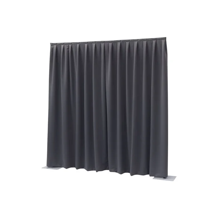 Wentex – P&D curtain – Dimout Gefaltet, 300 (B) x 300 (H) cm, 260 g/m2, dunkelgrau