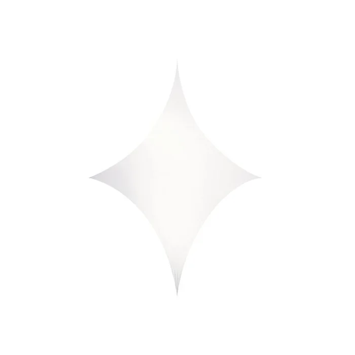 Wentex – Stretch Shape Diamond 250cm x 250cm, Weiß