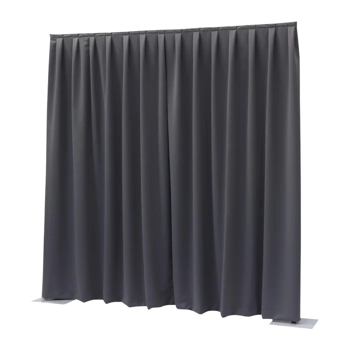 Wentex P&D Dimout 300(h)x300cm(w) Pleated, Dark grey