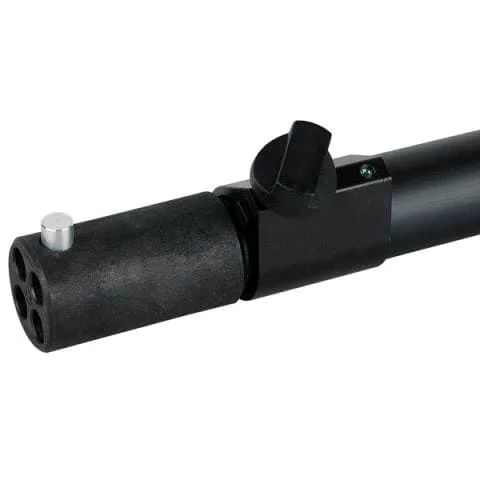 Wentex P&D Telescopic upright 2-way,120-180cm,schwarz für Pipe and Drapes