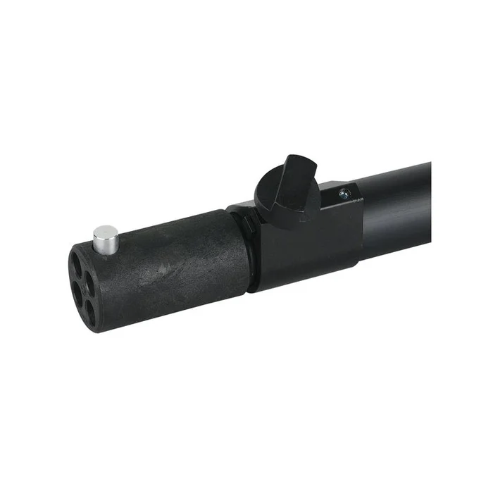 Wentex Pipe & Drape Teleskopstange vertikal 180 – 300 cm, schwarz (pulverbeschichtet)