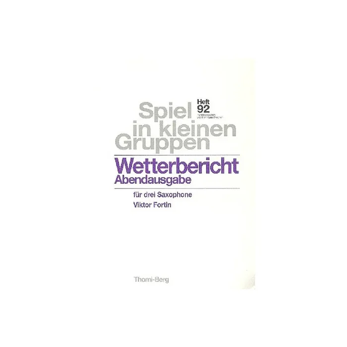 Wetterbericht Abendausgabe