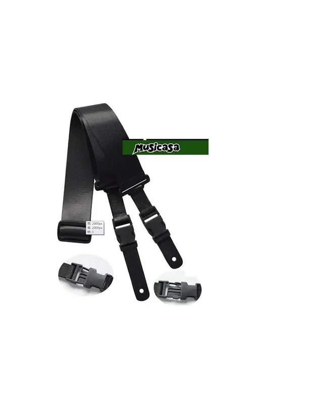 WING STRAP WS-118 BLACK WHITE CHECKER Strap Correa BLANCO NEGRO P&P