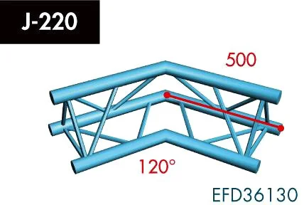 X3K-30/H (Heavy Duty) J-220 2-Weg Ecke, Winkel 120°