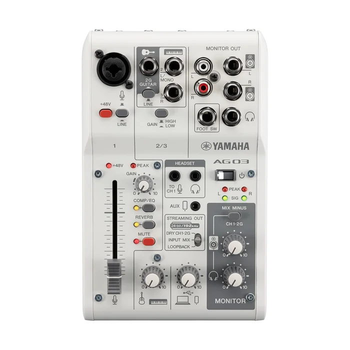 Yamaha AG03MK2W Live Streaming Mixer MK2, weiss