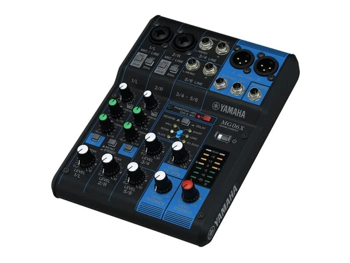 YAMAHA MG 06X, 6Kanal Mischpult mit Effektprozessor