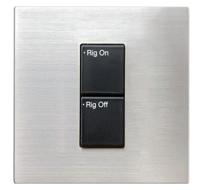 Zero88 iCAN 2 button wallpanel, On & Off